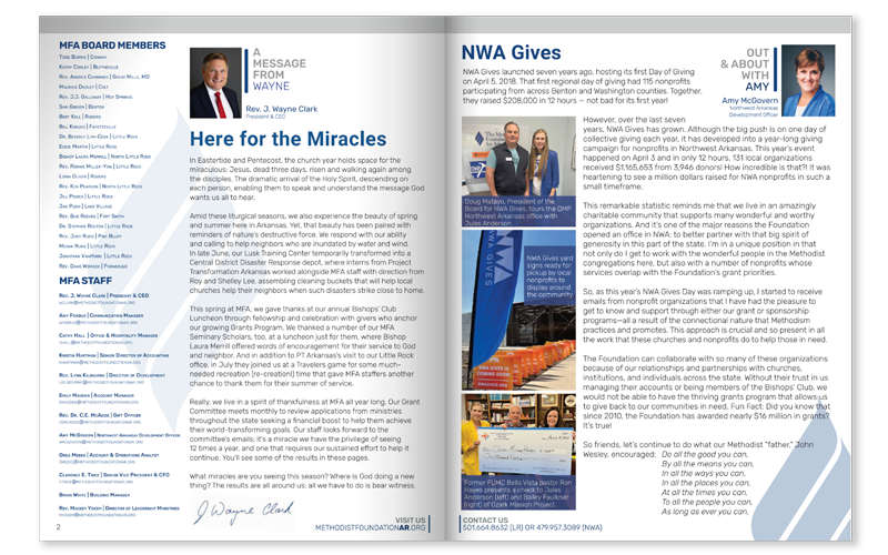 Methodist Foundation for Arkansas 2023 Year in Review Report