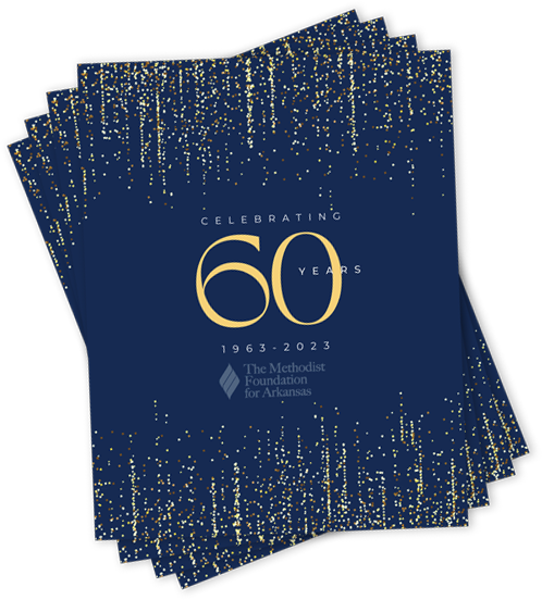60th Anniversary Magazine Cover Methodist Foundation for Arkansas
