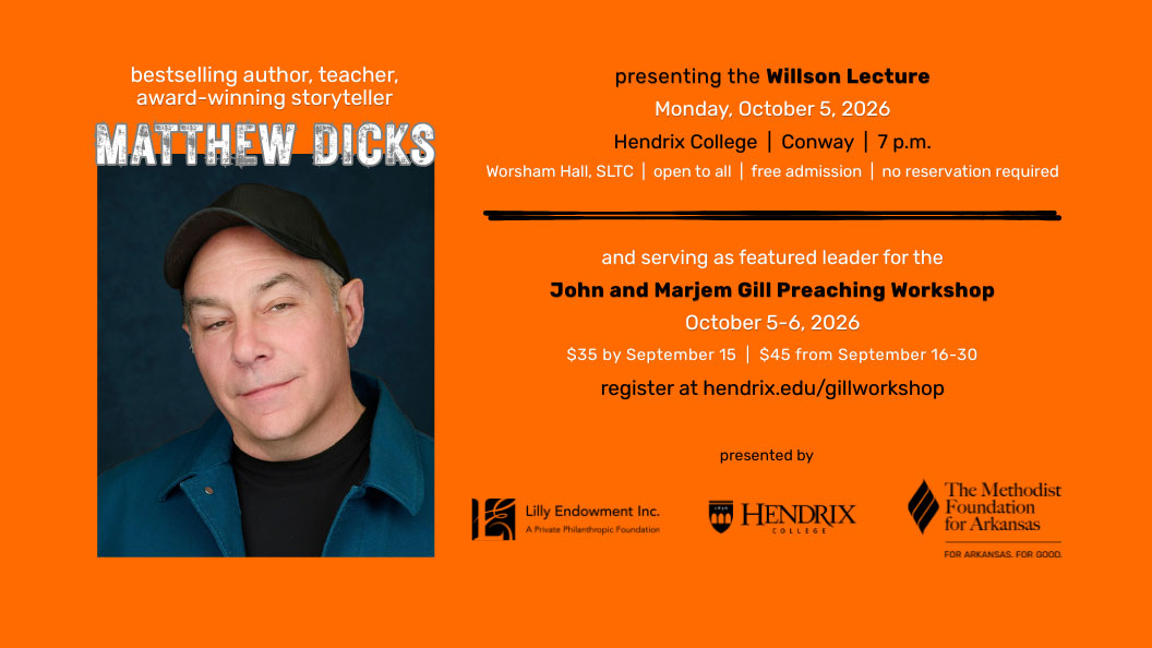 Bestselling Author Matthew Dicks Visiting Hendrix College